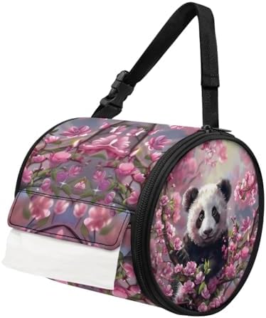 Cute Panda Toilet Paper Hanger for Camping and Hiking