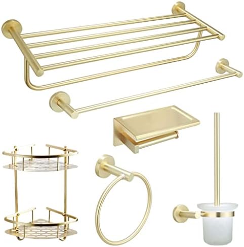 Bathroom Accessory Set with Wall-Mounted Multifunctional Towels More