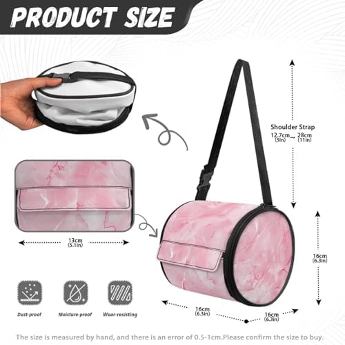 KUIFORTI Pink Marble Toilet Paper Holder