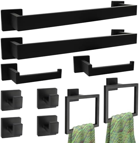 Complete set of bathroom hardware for a fresh look