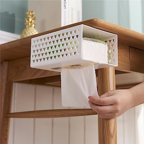 Wall-Mounted Abs Toilet Paper Holder Punch-Free Durable Bathroom Storage
