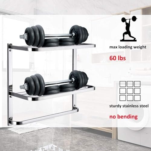 30-inch bathroom towel bar multi-functional storage solution