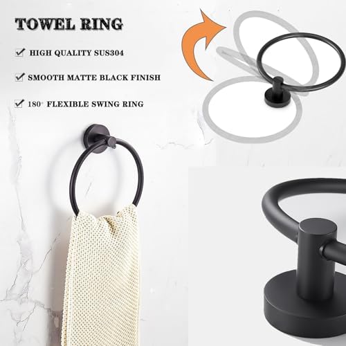 Versatile Durable 8-Piece Bathroom Accessories Set for Daily Use