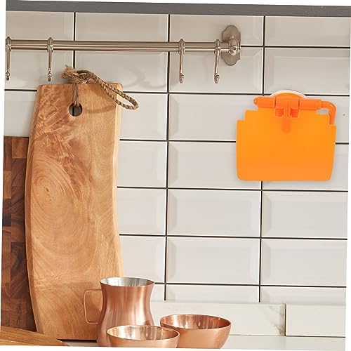 Homoyoyo Wall Mount Suction Cup Toilet Paper Holder Rustic Gold Space-Saving