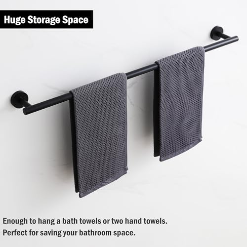 SEIDO Matte Black 24 Towel Bar