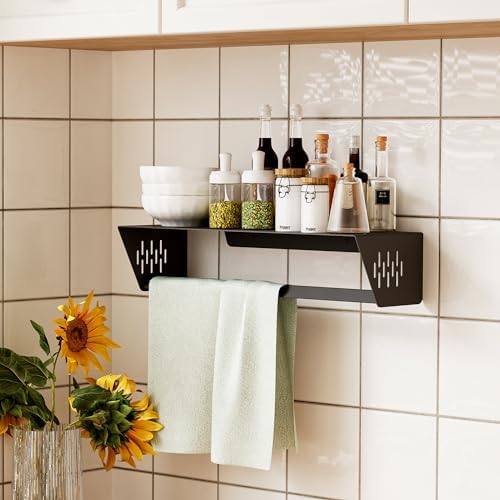 Stainless Steel Towel Rack with Dual Function