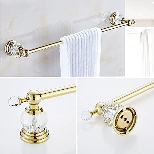 Wolibeer Gold Crystal Towel Bar Set