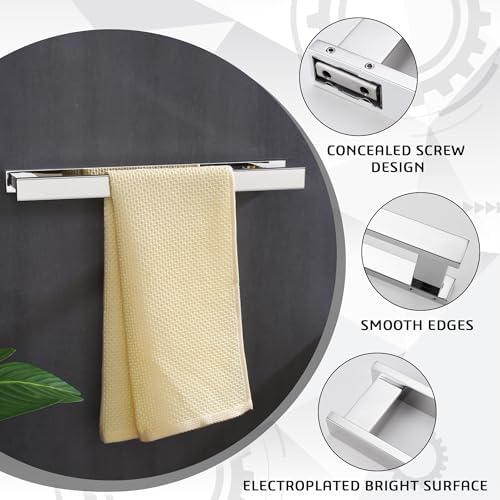 Stylish 12-Inch Bath Towel Bar