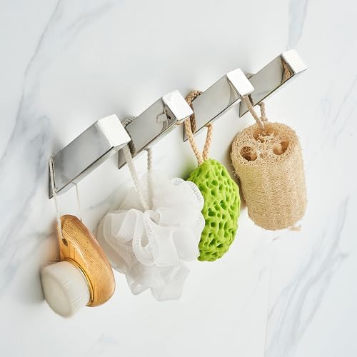 YJ YANJUN Chrome Polished Chrome Towel Hook Bath Set 4 Piece