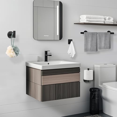 5 Piece Bathroom Hardware Set Durable 304 Stainless Steel Towel Rack