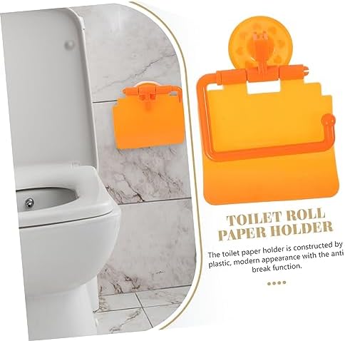 DIYEAH Suction Cup Toilet Paper Holder - Space-Saving Design for Bathroom Kitchen