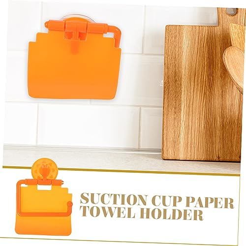 Angoily Space-Saving Toilet Paper Holder with Suction Cup Design