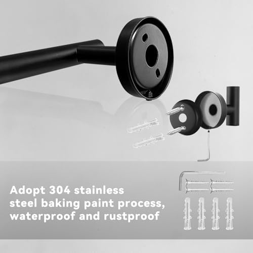 5 Piece Bathroom Hardware Set Durable 304 Stainless Steel Towel Rack