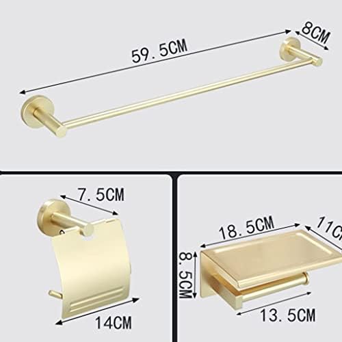 Bathroom Accessory Set with Wall-Mounted Multifunctional Towels More