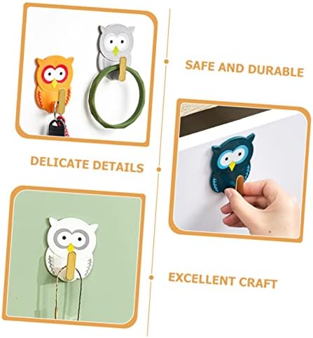 Happyyami 12Pcs Cute Cartoon Owl Wall Key Holders