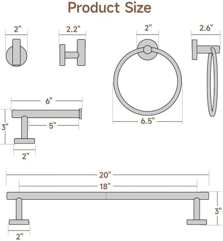Polished Chrome bathroom accessories set