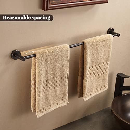 Mixmatched Modern Bronze Towel Bar Set