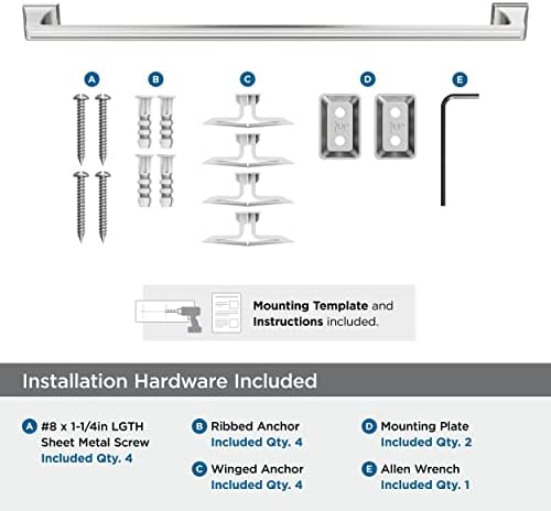 Amerock BH3602426 Chrome Towel Bar