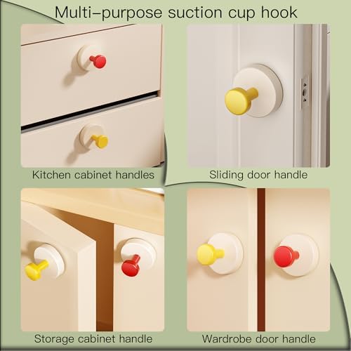 Strong 15LB Suction Cup Hooks for Bathroom Kitchen Storage