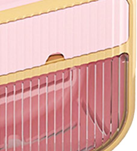 Stylish Pink Wall-Mounted Toiletry Holder for Efficient Bathroom Organization Use
