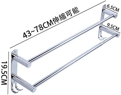 Space-Saving Stainless Steel Towel Bars