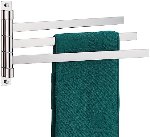 Precision-Cut 3-Arm Swivel Towel Holder