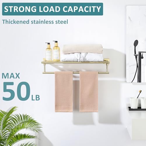 Premium 24-Inch Stainless Steel Towel Rack