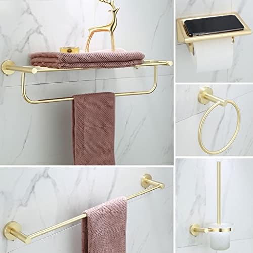 Bathroom Accessory Set with Wall-Mounted Multifunctional Towels More