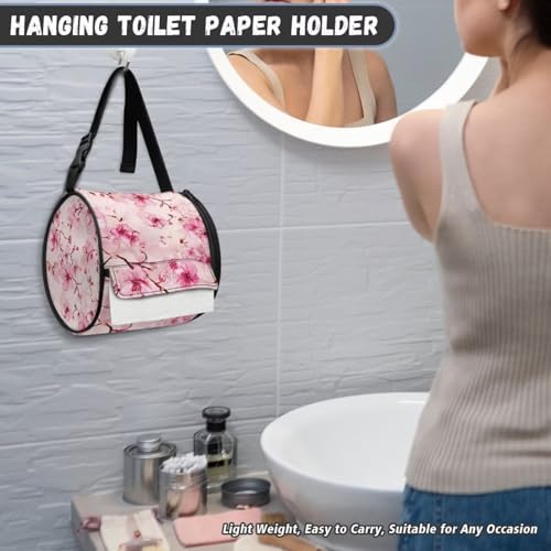 Peach Blossom Rolling Tissue Pouch