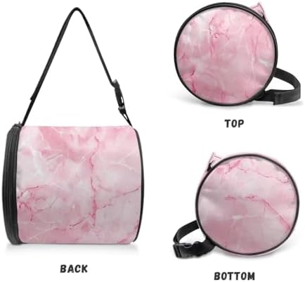 KUIFORTI Pink Marble Toilet Paper Holder