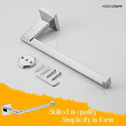 KOKOSIRI Rust-Proof Polished Chrome Towel Holder Bar
