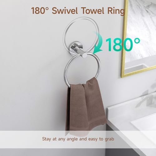 Polished Chrome bathroom accessories set
