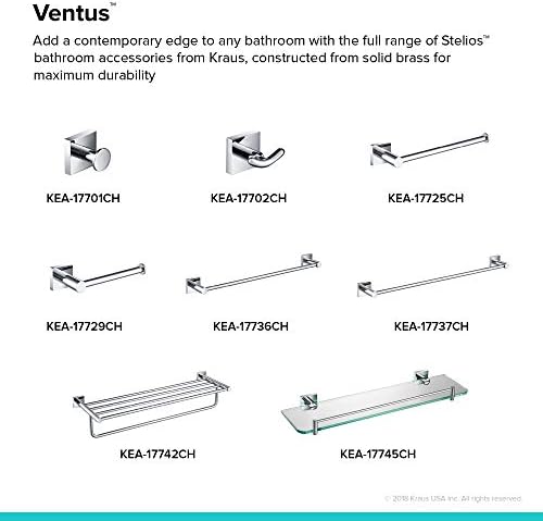 Kraus Ventus Bathroom Robe and Towel Hook