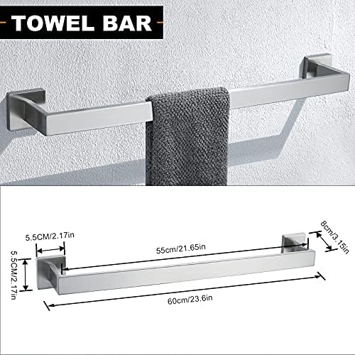 Modern 5-Piece Bathroom Forced Accessory Set
