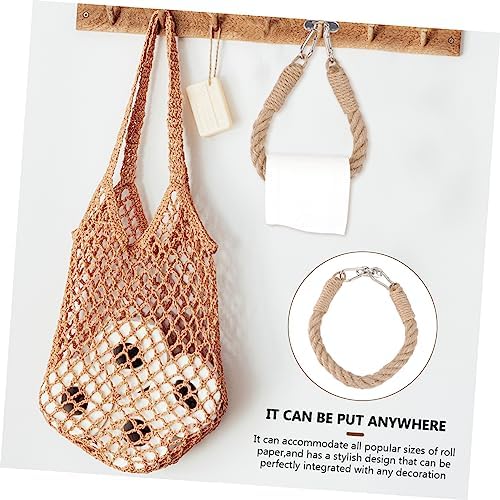 Premium Industrial-Style Rope Macrame Toilet Paper Holder