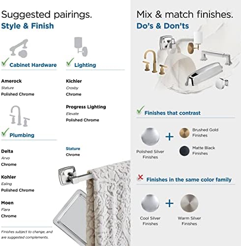 Amerock Chrome Towel Bar 18in