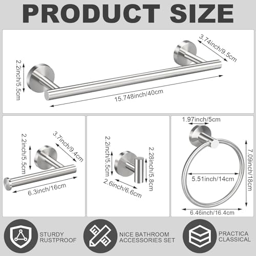 Charming 20-Piece Bathroom Hardware Set in Brushed Nickel