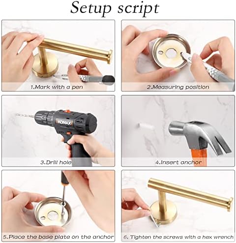 10pcs Gold Matte Bathroom Hardware Set for Modern Renovation