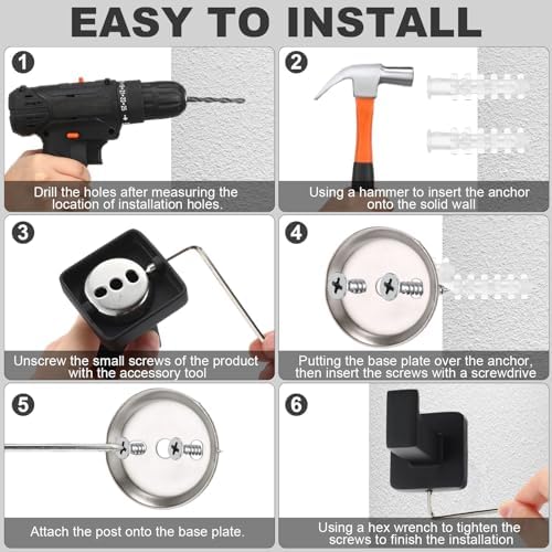 Stylish 15-Piece Bathroom Hardware Set Black Matte