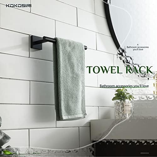 KOKOSIRI Towel Bar Stainless Steel Bathroom Hardware 2 Pack