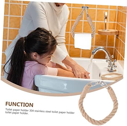 Premium Industrial-Style Rope Macrame Toilet Paper Holder