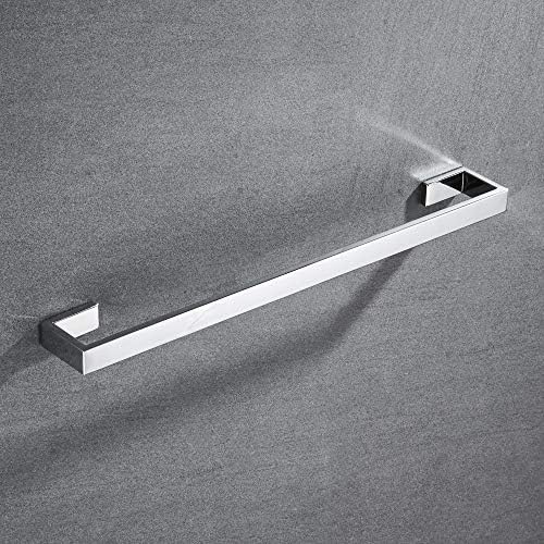 Full Polished Chrome Bath Towel Bar With 24-inch Length