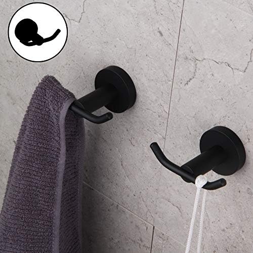 Double Pack Black Robe Hook
