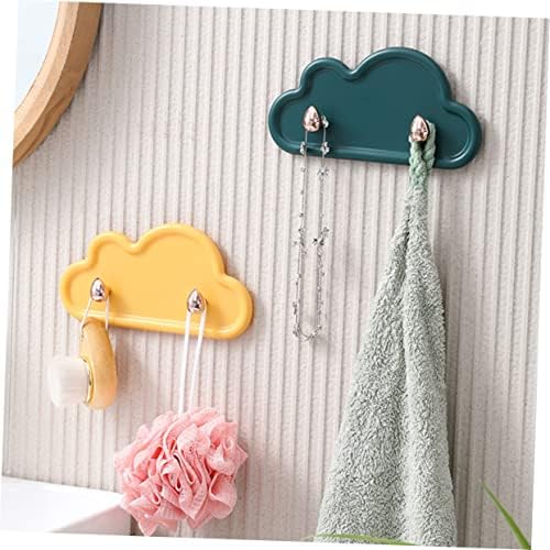 HOMSFOU 4-Piece Cloud Shape Wall Hooks