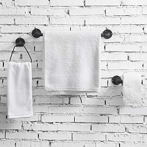 Versatile 3-Piece Bathroom Hardware Set with Matte Black Finish