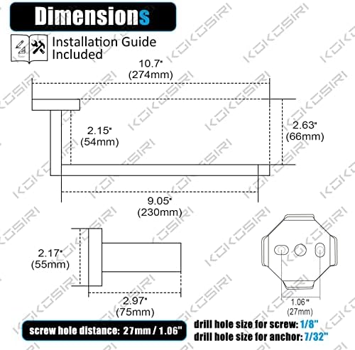 Modern Stainless Steel Towel Holder for Bathroom Kitchen