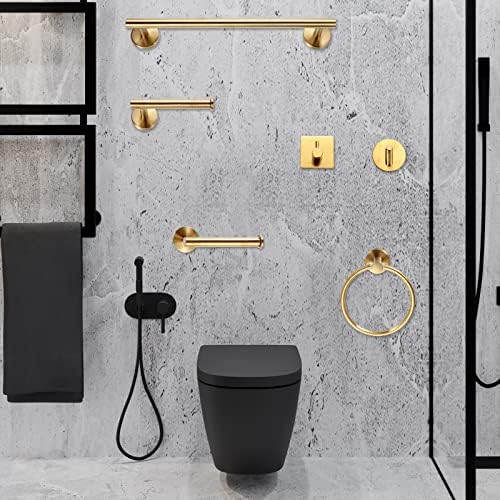 10pcs Gold Matte Bathroom Hardware Set for Modern Renovation