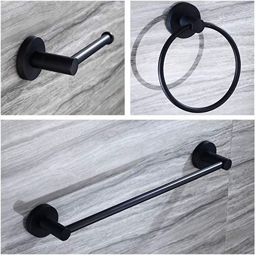 Black 3-Piece Corner Wall-Mounted Bath Unit Set