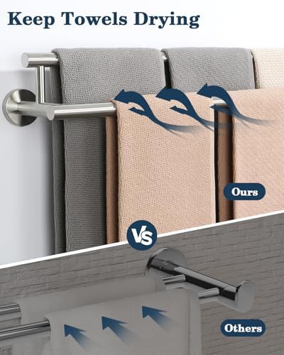 Premium Double Towel Bars for Bathroom More