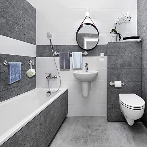 Nolimas Brushed Nickel Bath Towel Bar Stainless Steel 33-inch Single Towel Rack